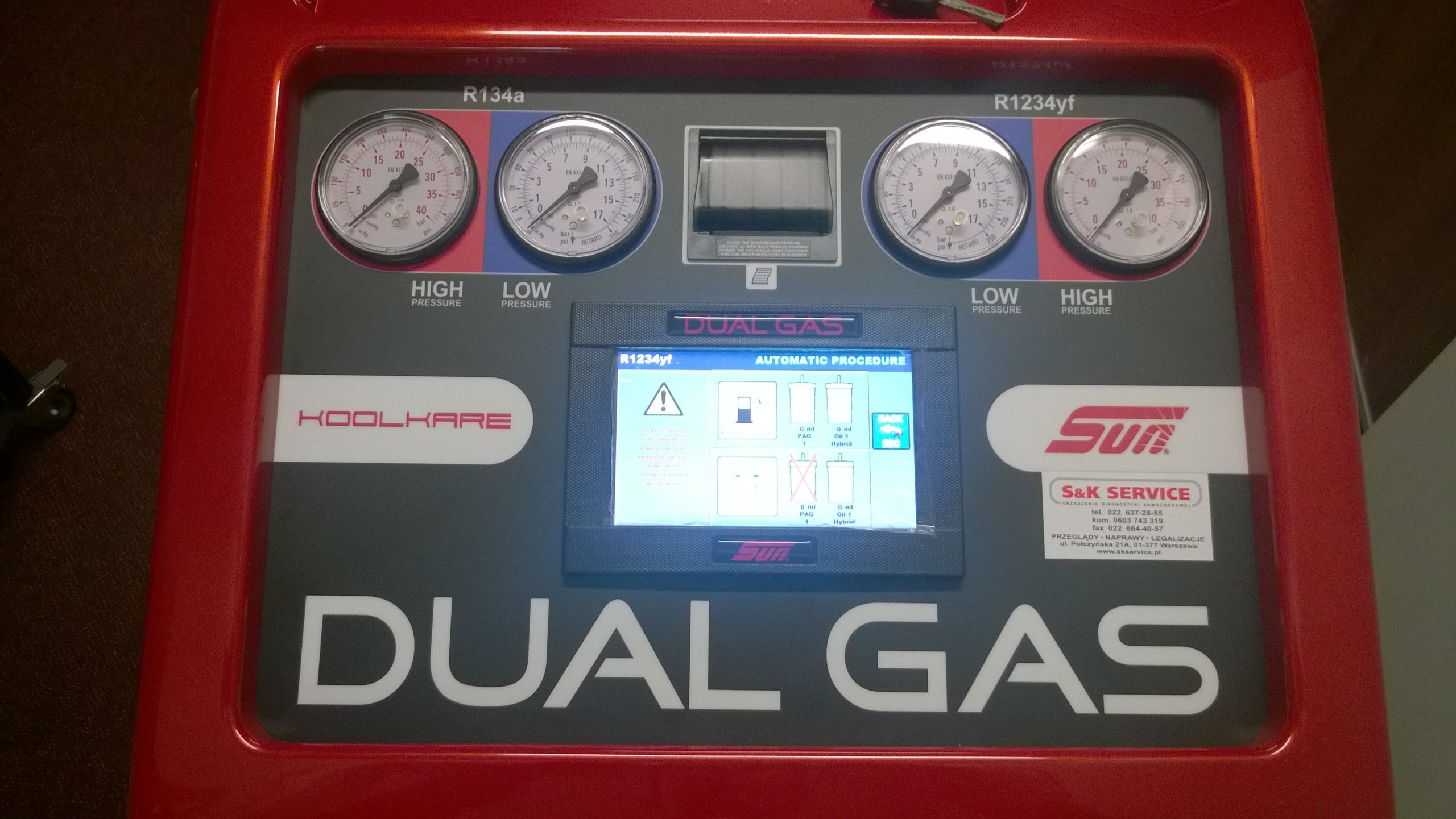 Klima SUN do klimatyzacji r1234yf i r134a DUAL GAS Kod producenta DECKK6T5A090S00B