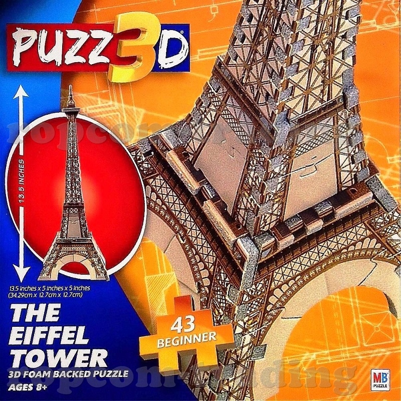 Puzzle Piankowe 3D Wieża Eiffla dla Początkujących Marka inna