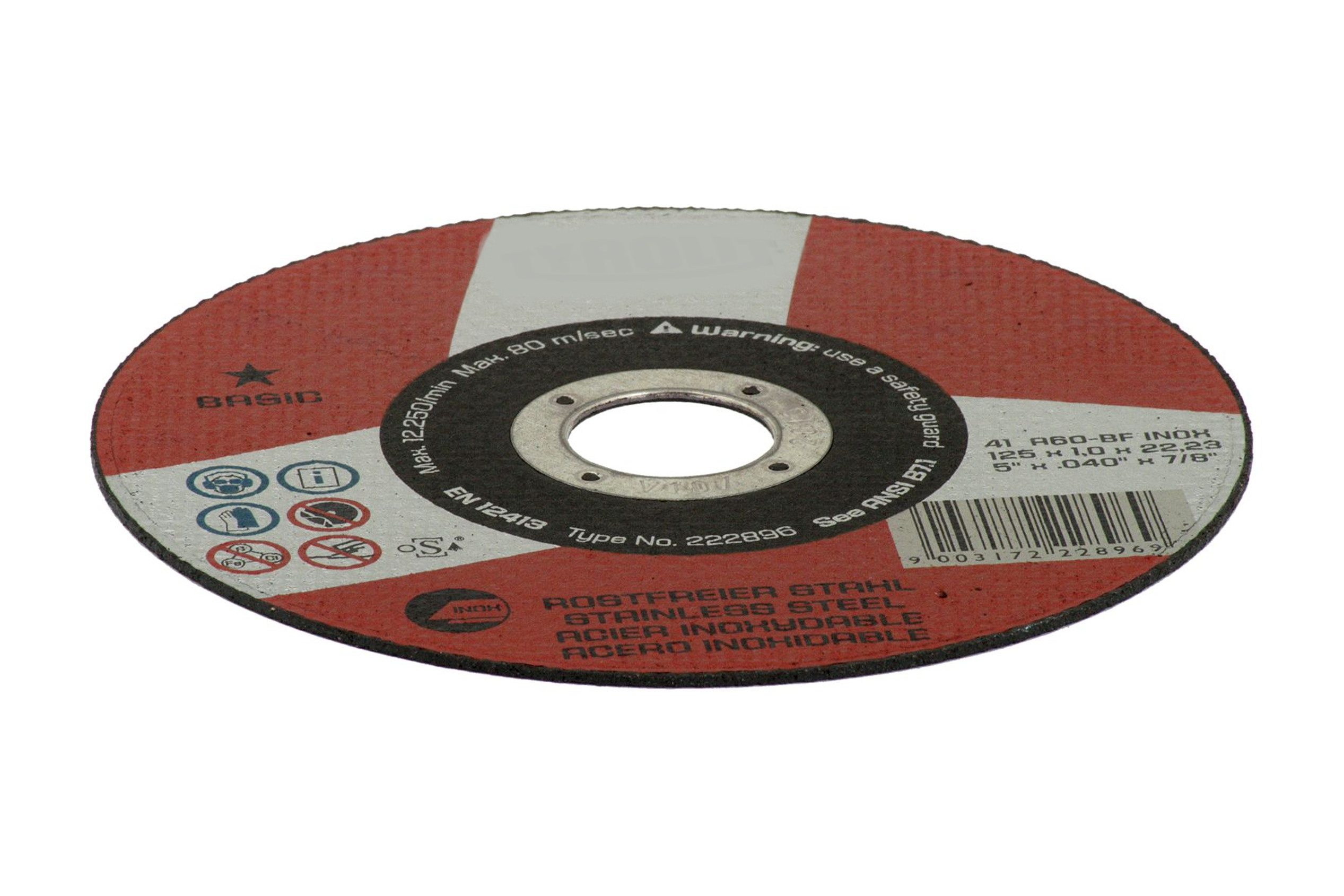 

Tarcza Do Cięcia Stali Nierdzewnej 125x1,0x22 Inox