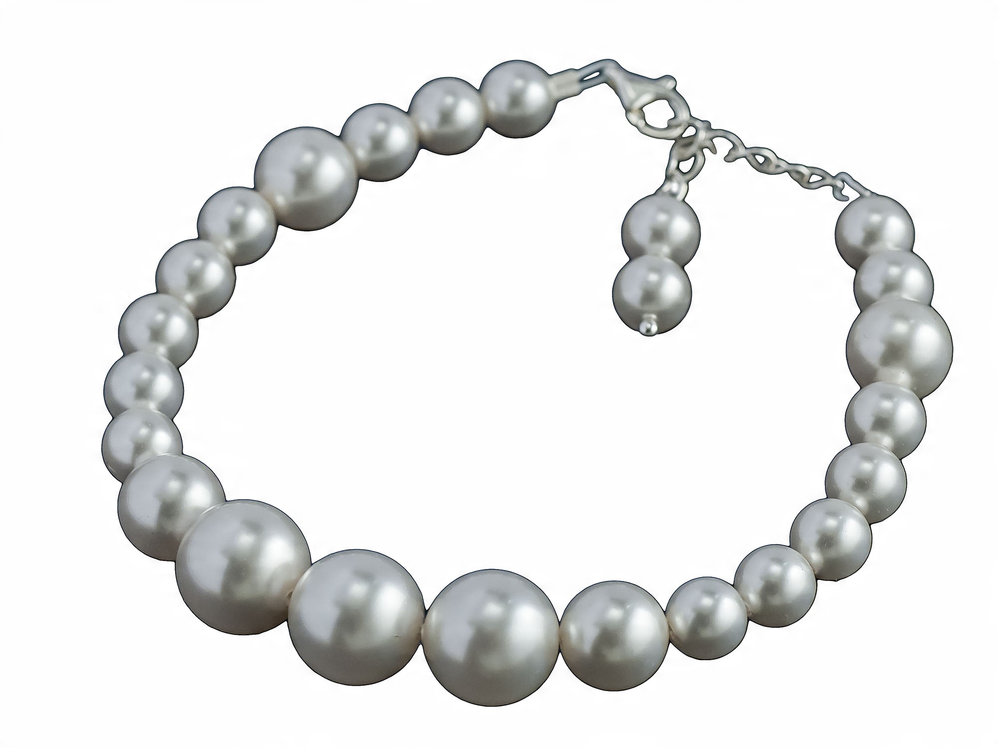 

Swarovski Perły Cudna Bransoletka 6,8,10mm Srebro
