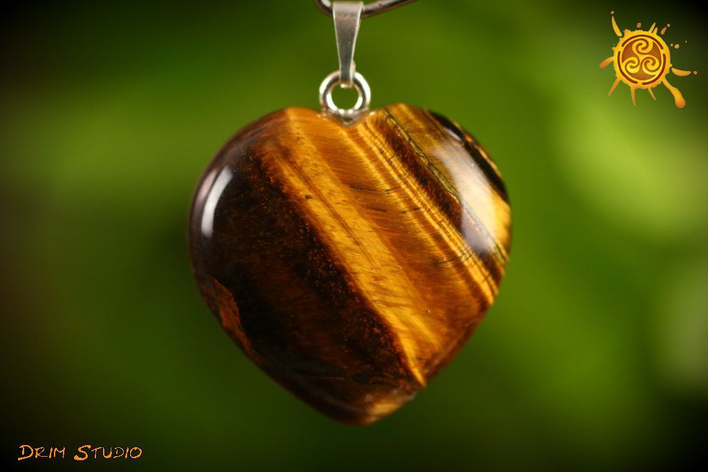 

Tygrysie Oko Wisior serce 2,5x2cm