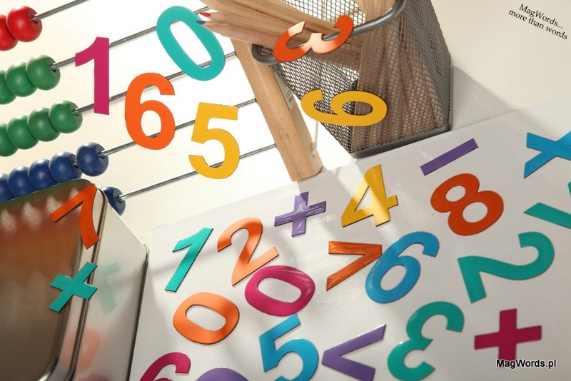 CYFRY Magnetyczne - Magnesy na Lodówkę MagWords Język publikacji polski