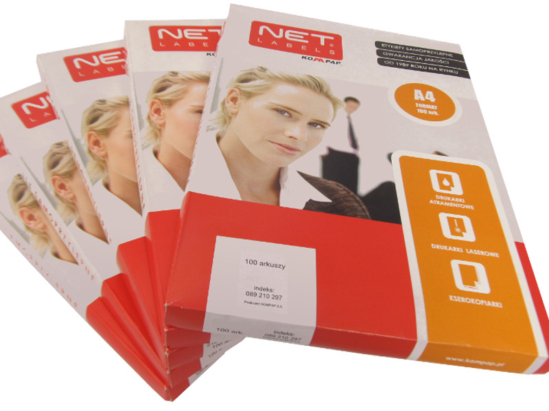 Etykiety samoprzylepne CD/DVD Na płyty 200 szt