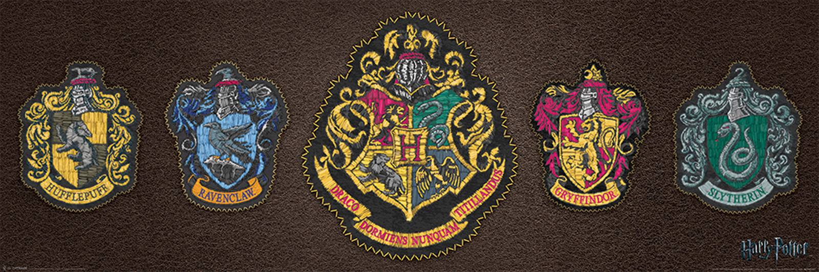 Harry Potter Herby Domów plakat 91,5x30,5 cm