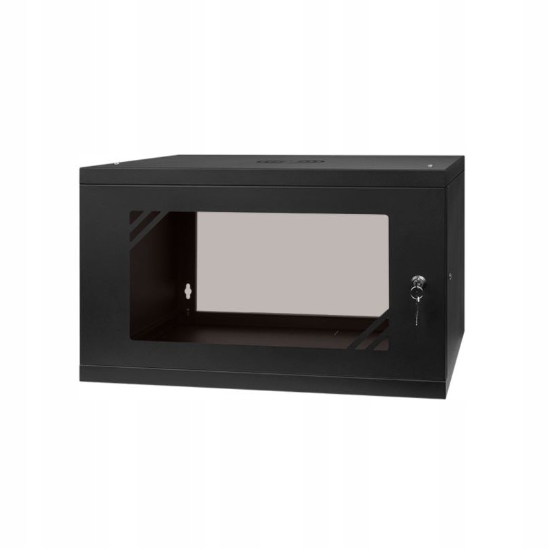 Skříň Rack 19' 6U 450 mm Černá Sklo Abcv