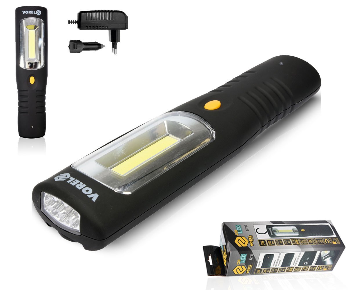 

Lampa Latarka Warsztatowa Cob Led 3W 2000mAh 200LM