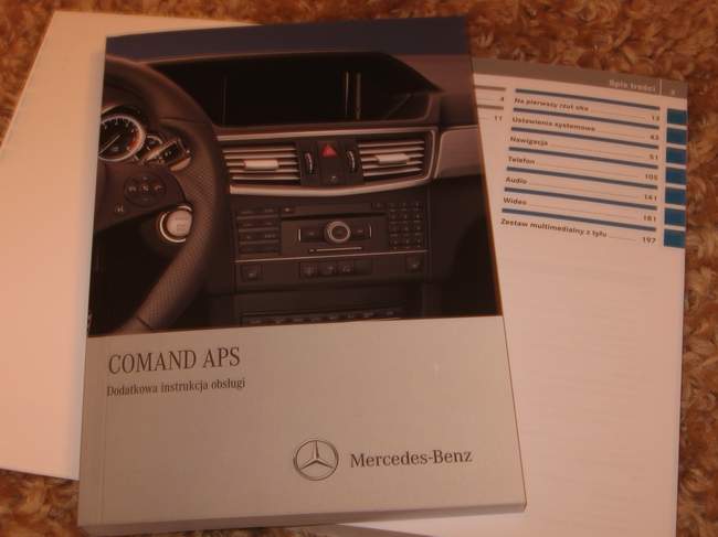 Mercedes W212 Comand Aps Instrukcja Obsługi E 212 Za 78 Zł Z Katowice Allegropl 15006685267 3535