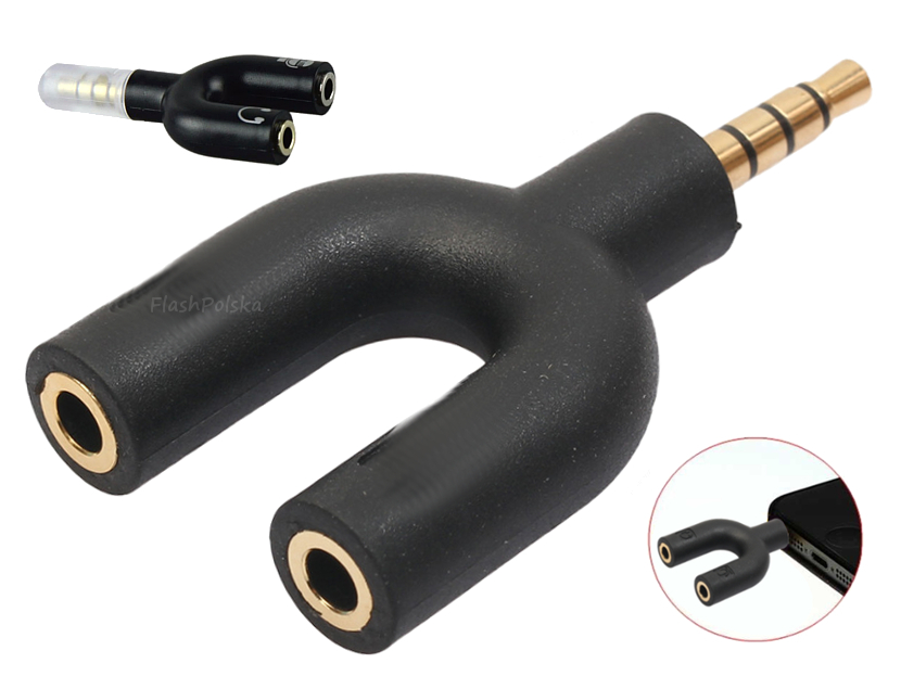 

Adapter Stereo - Podłącz Słuchawki Z Mikrofonem