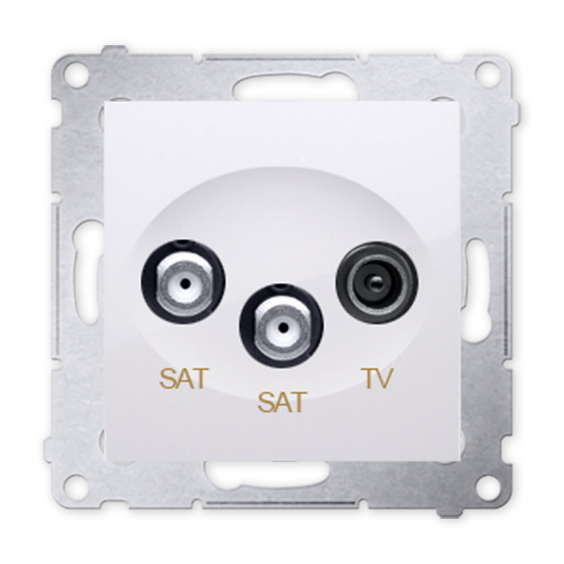 

Simon 54 Gniazdo Antenowe Podw Rtv-sat-sat białe