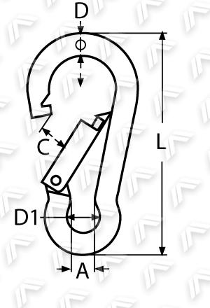 KARABIŃCZYK 8x80mm STAL KWASOODPORNA A4 Rodzaj klasyczny