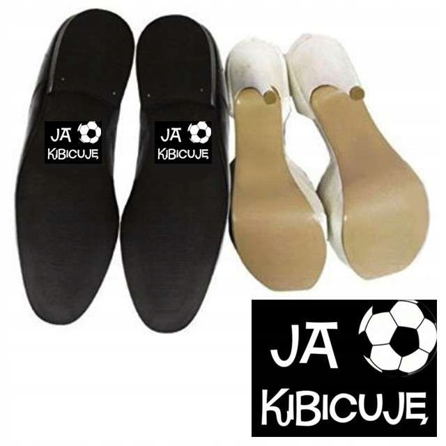 

fajne Naklejki na buty do ślubu Ja Kibicuję 2 szt