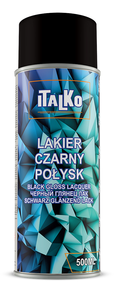 

Italko Lakier Czarny Połysk 500ML Spray