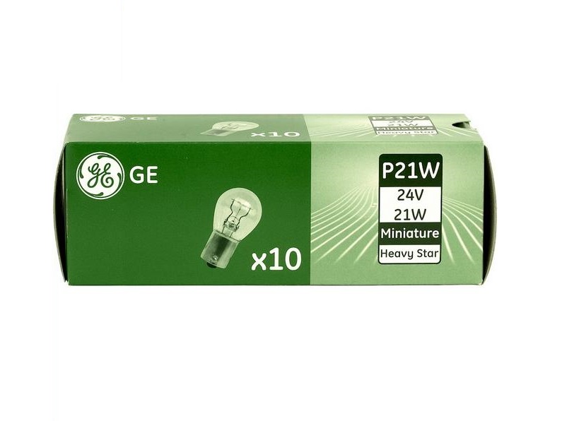 

Żarówka Ge P21W Heavy Star 24V Long Life BA15S