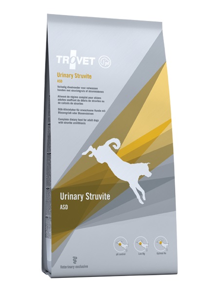 Levně Trovet Dog Asd Urinary Struvite 3 kg suchý, močový systém pro psy