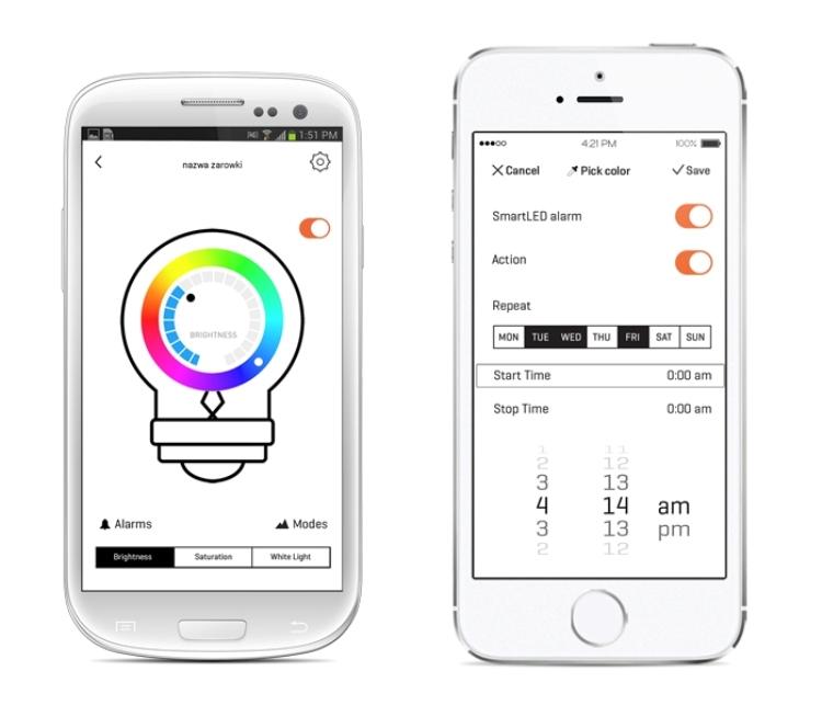 Oort SmartLED Żarówka Bluetooth 16mln kolorów 9,5W Zawiera baterie nie