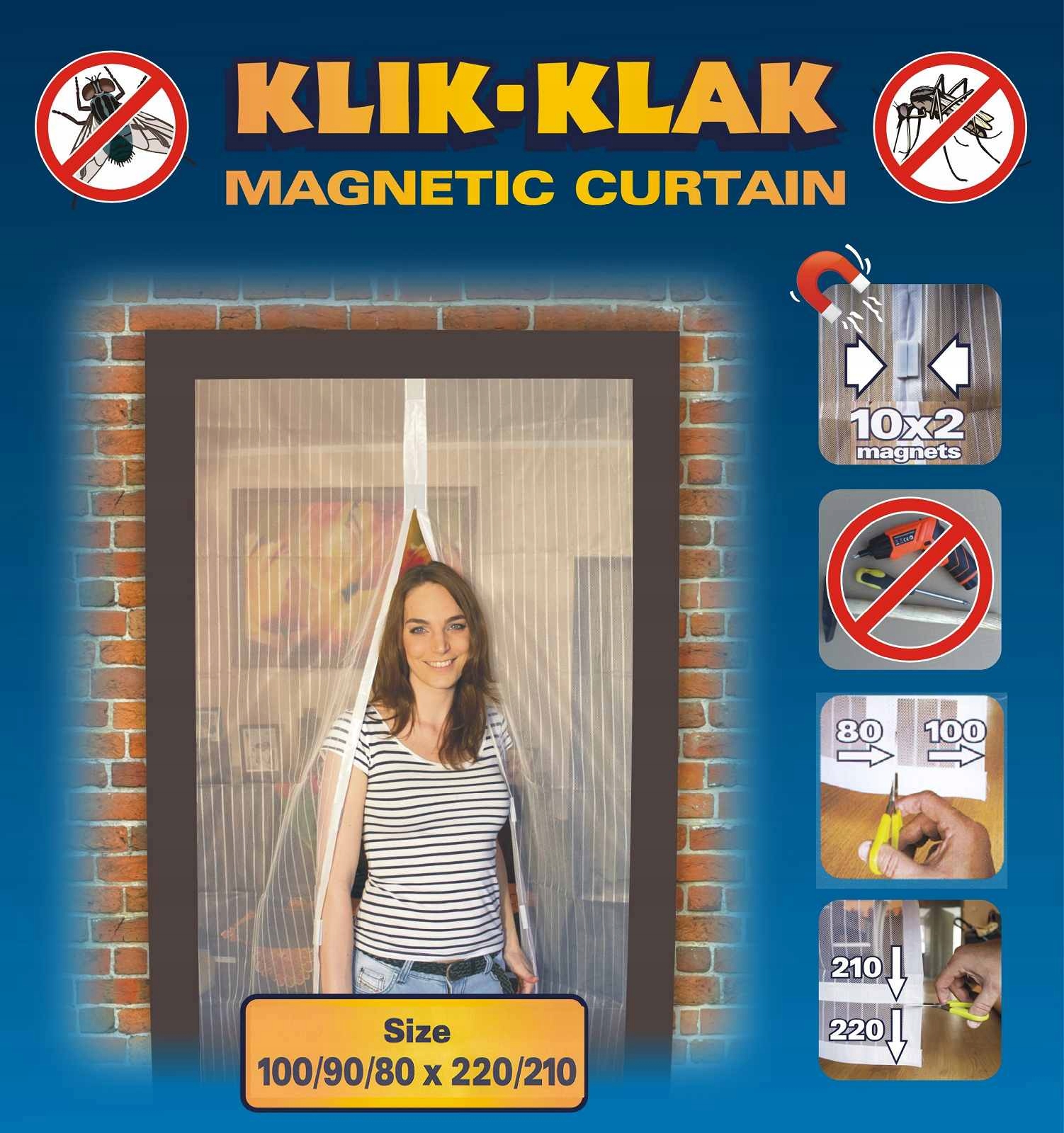 

Moskitiera Magnetyczna 100/90/80 x 220/210 Biała