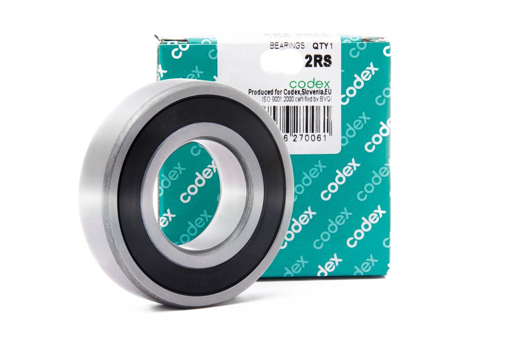 Łożysko kulkowe 6205 2RS CODEX Słowenia 25x52x15mm