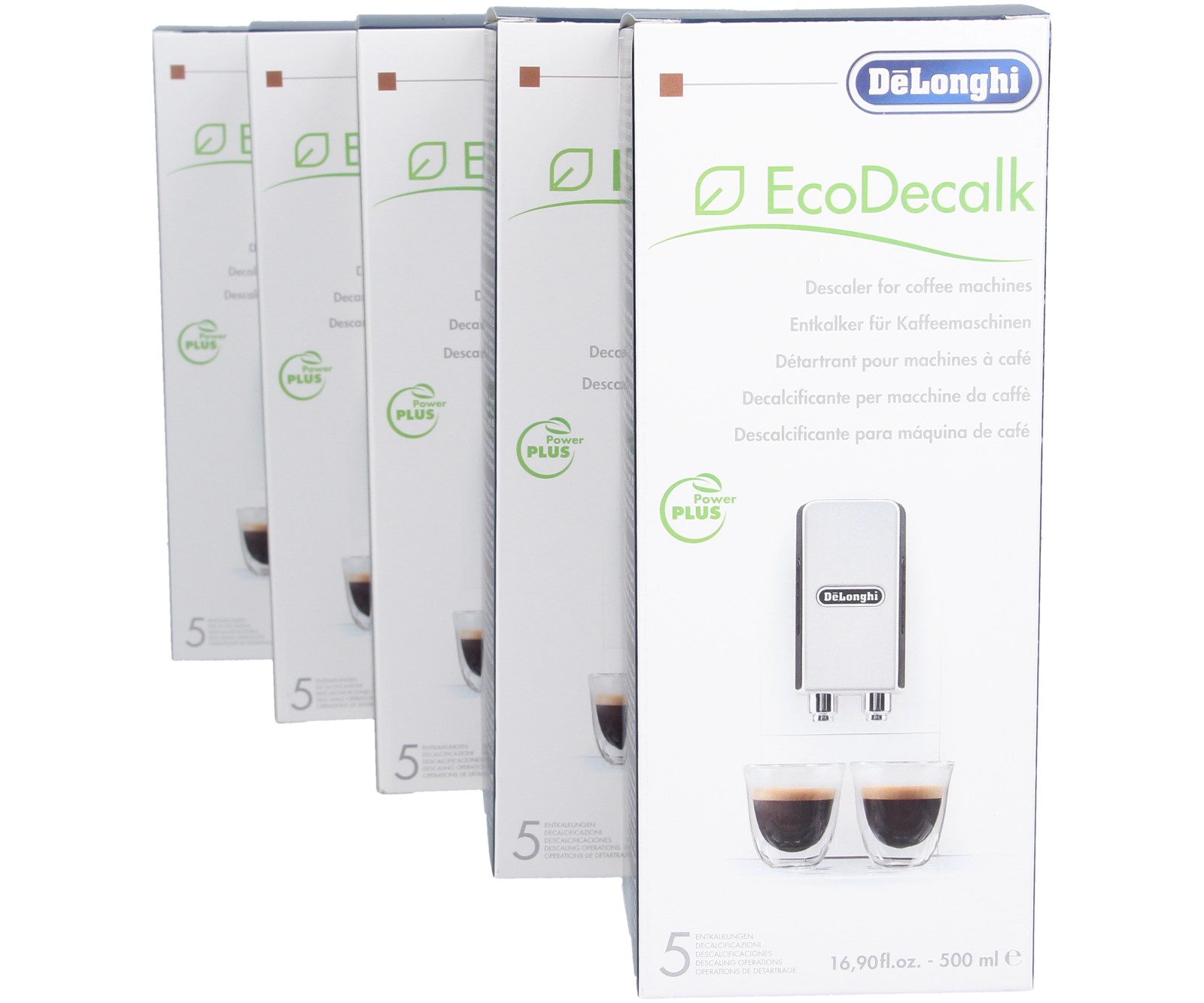 5x pre descaling kávovary DeLonghi EcoDecalk 500 ml