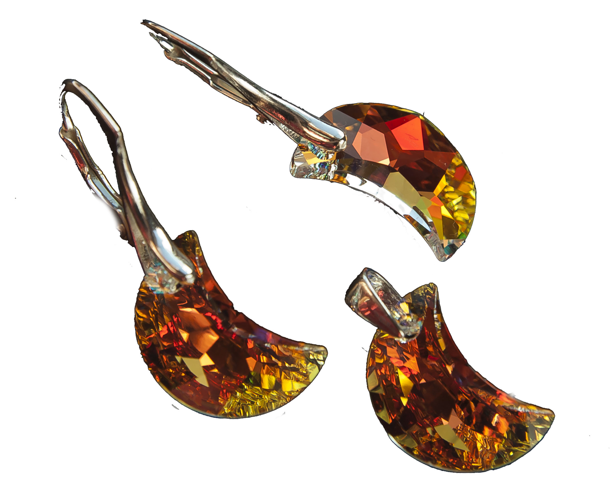 

Swarovski Moon Ab 16mm Komplet księżyc