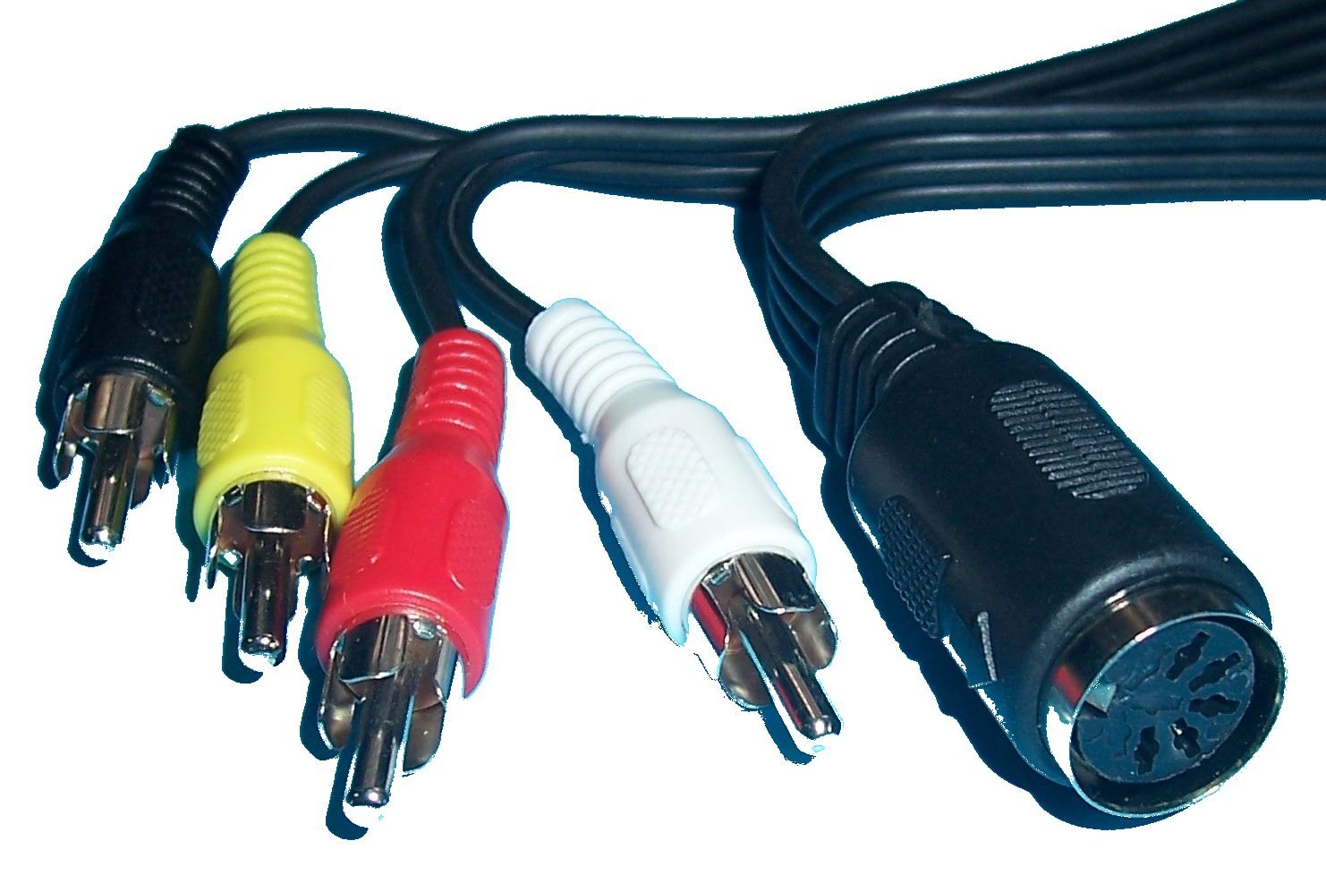 Разъесть тюльпаны. Провод 5 din - 4 RCA разъем. Кабель 5 din 2 RCA. Din 5 на тюльпаны.