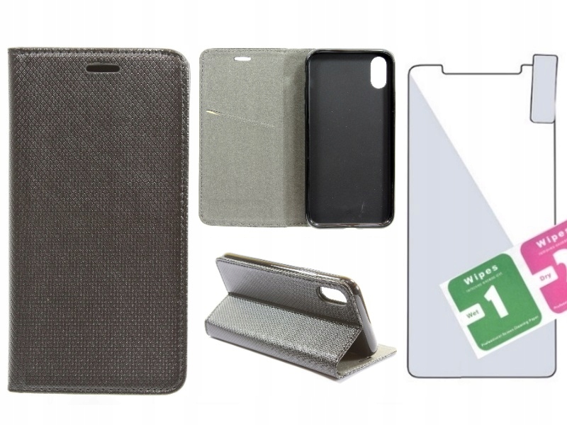 

Etui Smart Magnet +szkło Apple iPhone X | Xs black