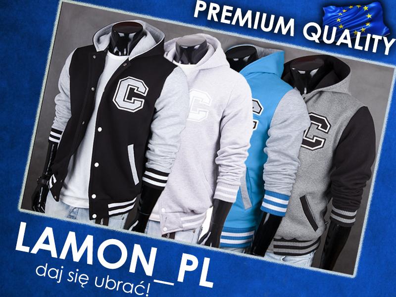 

Bejsbolówka kurtka bluza męska baseball z kapturem