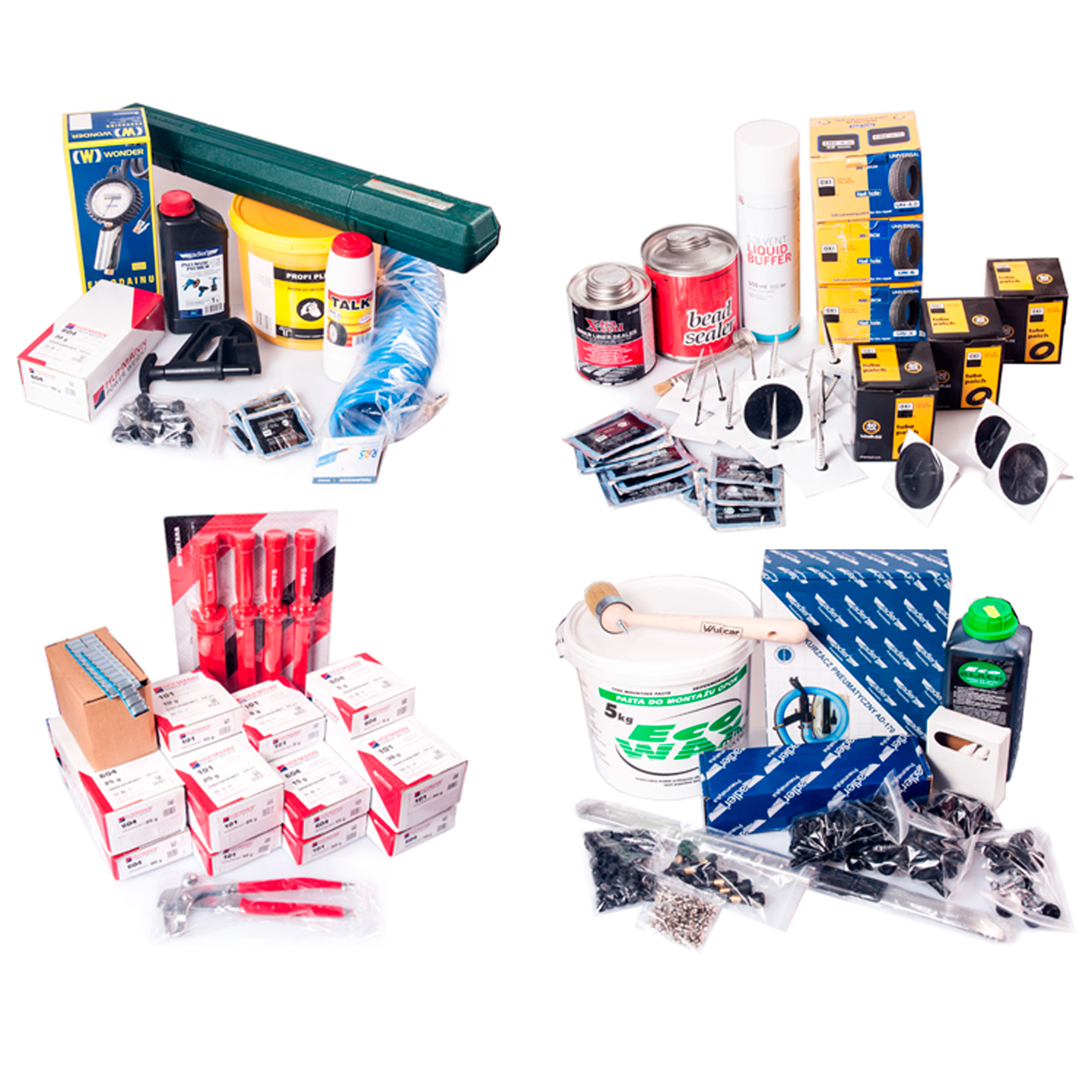 Zestaw startowy MEGA pakiet wulkanizatora ciezarki