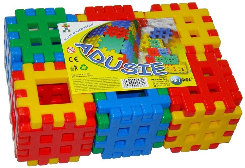 

Duże Konstrukcyjne Plastikowe Klocki Wafle 36 el.