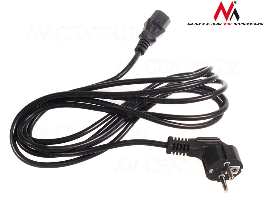 KABEL ZASILAJĄCY do KOMPUTERA C13 5m BYDGOSZCZ Długość kabla 5 m