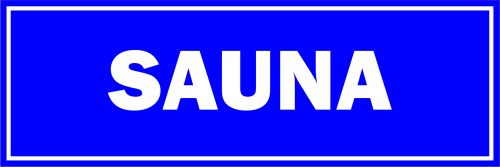 

Naklejka Informacyjna Sauna 30X10 CM