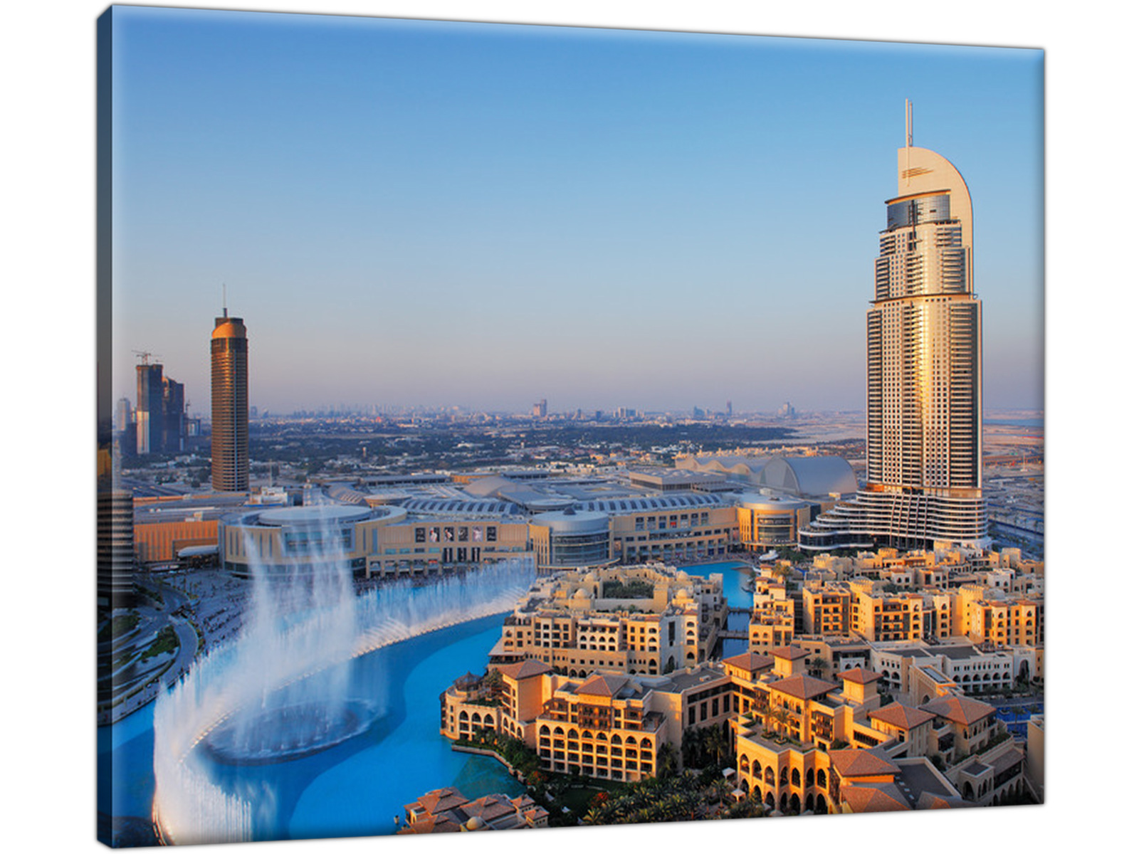 

Miasto Panorama Dubaju 50x40 Obraz na płótnie