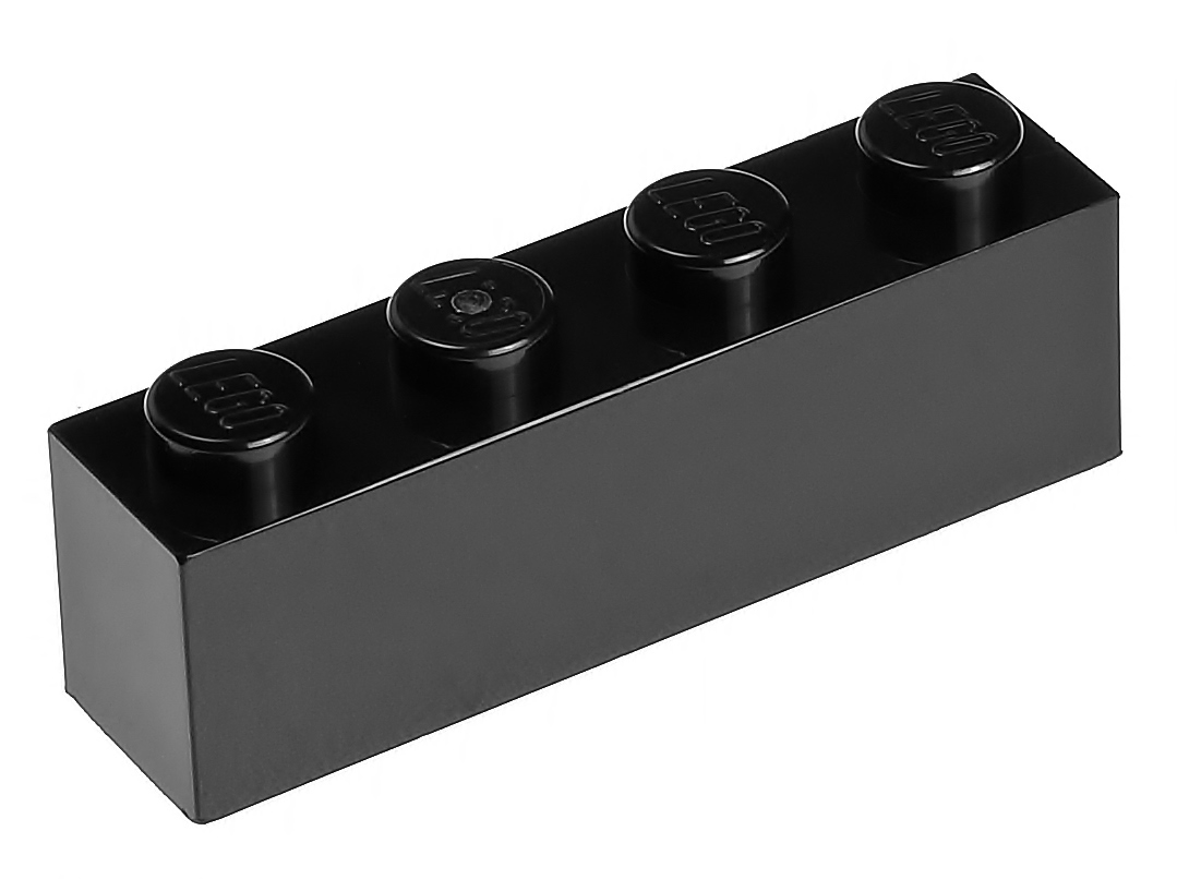 

Lego Klocek zwykły 1x4 3010 czarny - 2 szt.