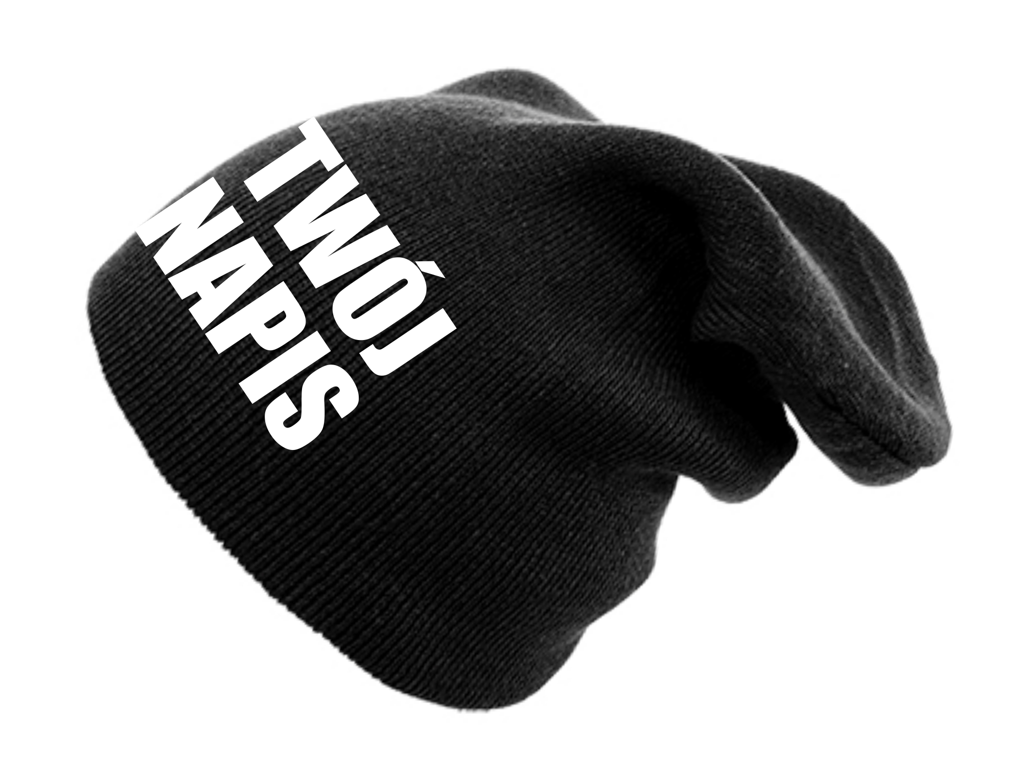 

Czapka Krasnal Swag beanie z napisami + Twój Napis