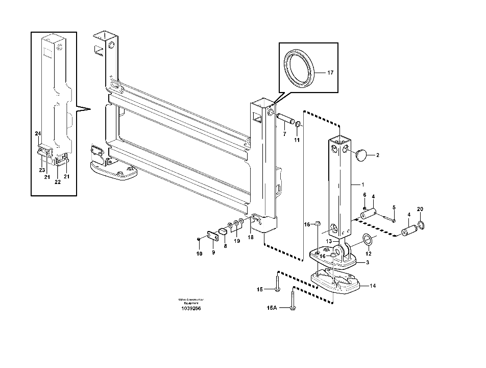 VOLVO BL61 BL71 11885475 OEM ЛАПА НОГИ ПОДДЕРЖКИ