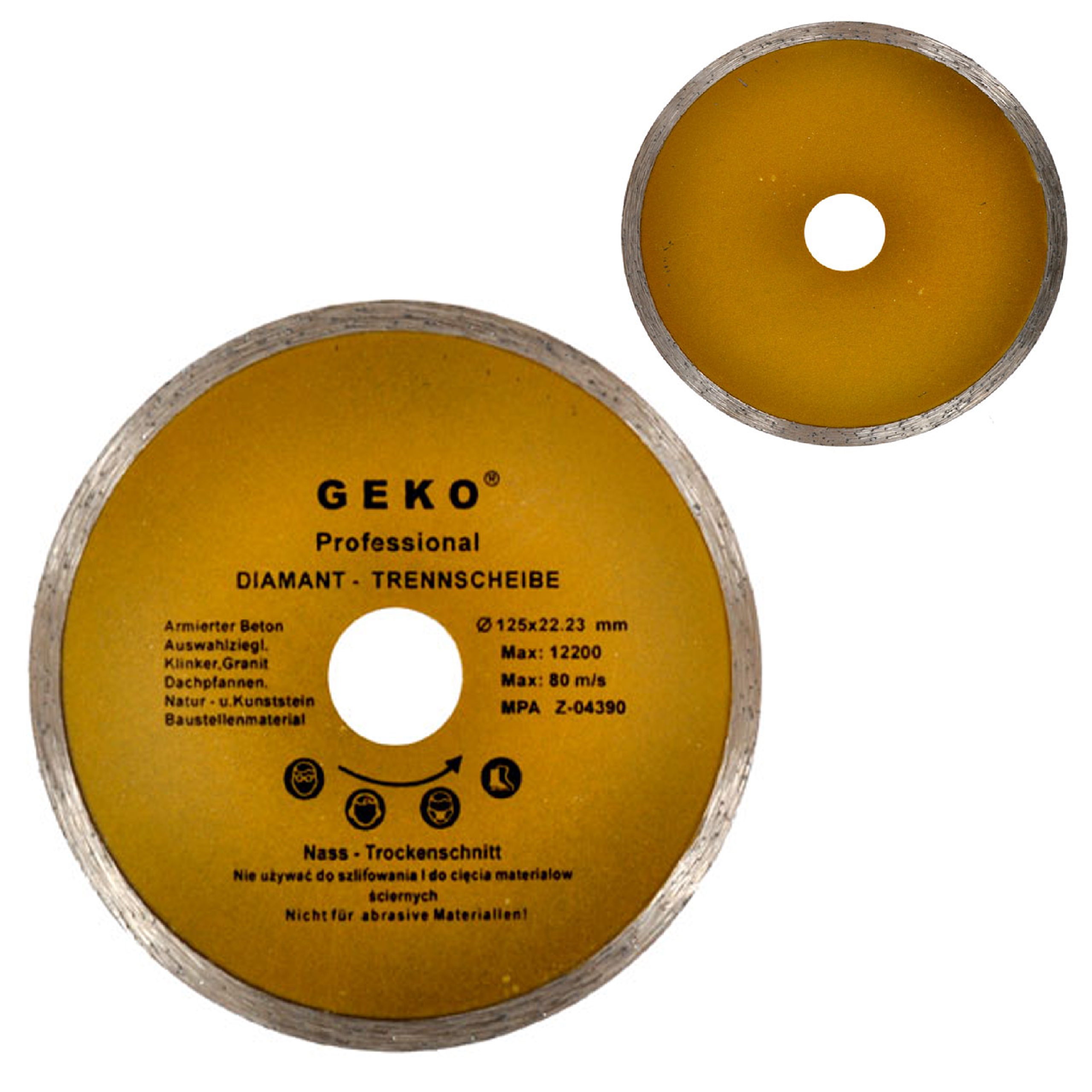 

Tarcza diamentowa do gresu betonu 125mm pełna