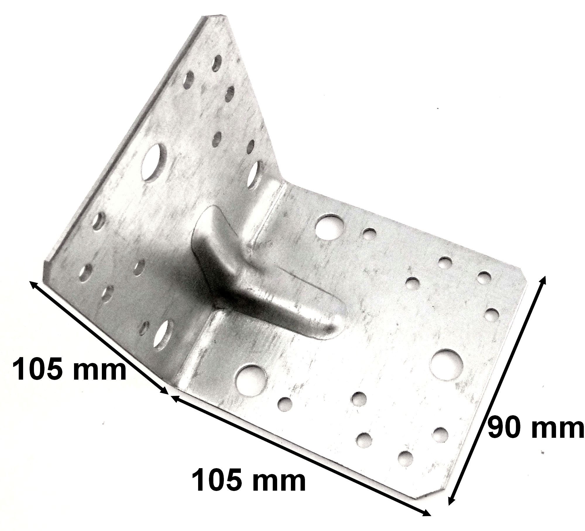 

Kątownik Łącznik Z Przetłoczeniem 105x105x90x2.5