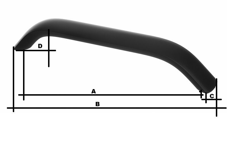 UCHWYT MEBLOWY U0616 / 192 - KOLOR BIAŁY Kod producenta U0616-192-B