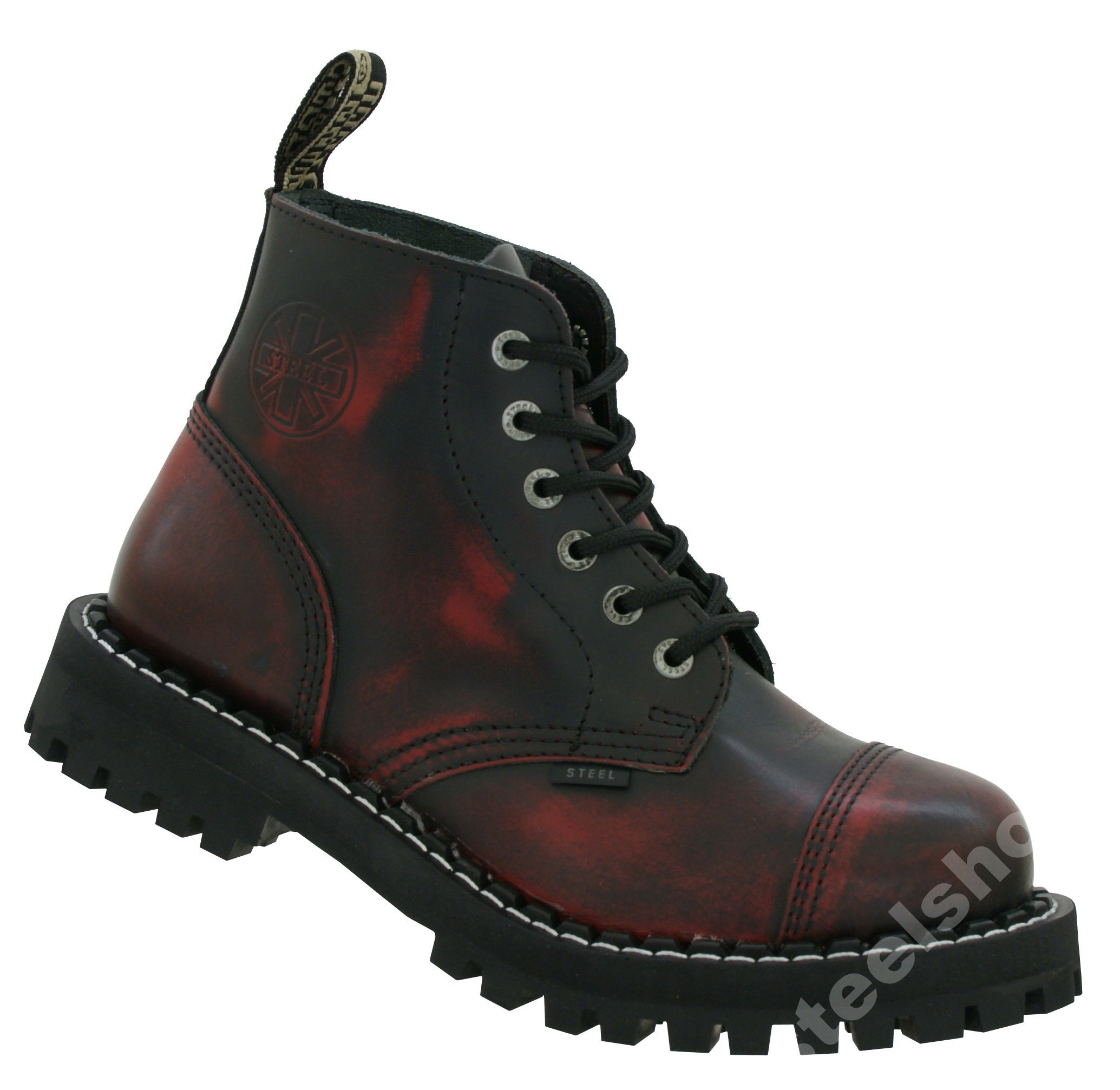 

Glany Steel 6 Dziurkowe Czerwono Czarne 41-50