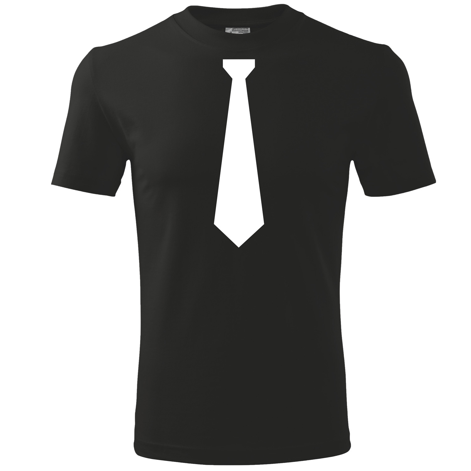 

T-shirt nadruk krawat muszka śmieszne koszulki M