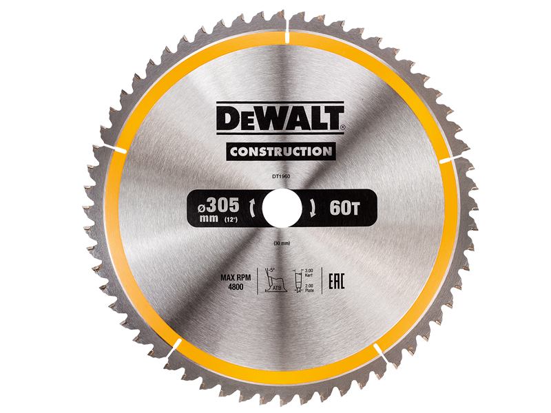 

DeWalt DT1960 tarcza piła do drewna 305mm 30mm 60z