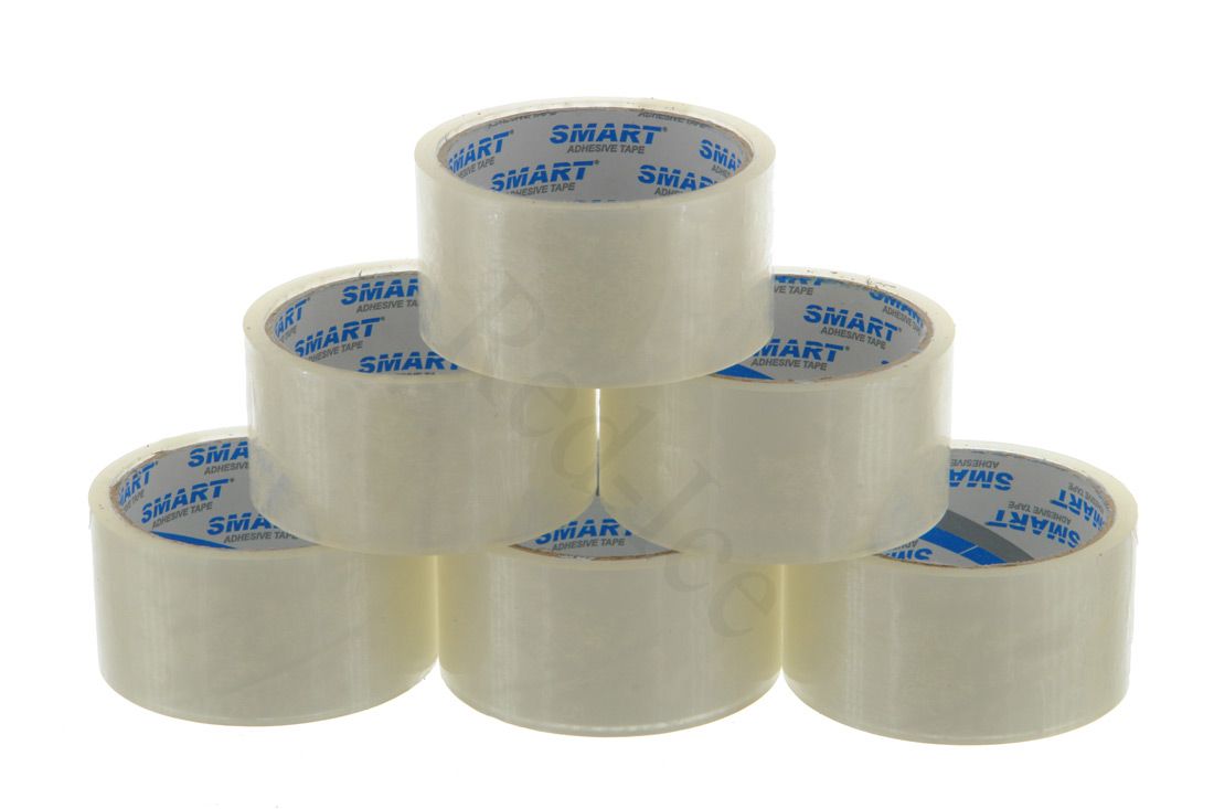 

Taśma Pakowa 48mm/50y Klejąca 6SZT Bezbarwna Smart