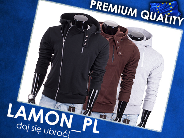 

Rozpinana kurtka bluza męska z kapturem Lamon XXL