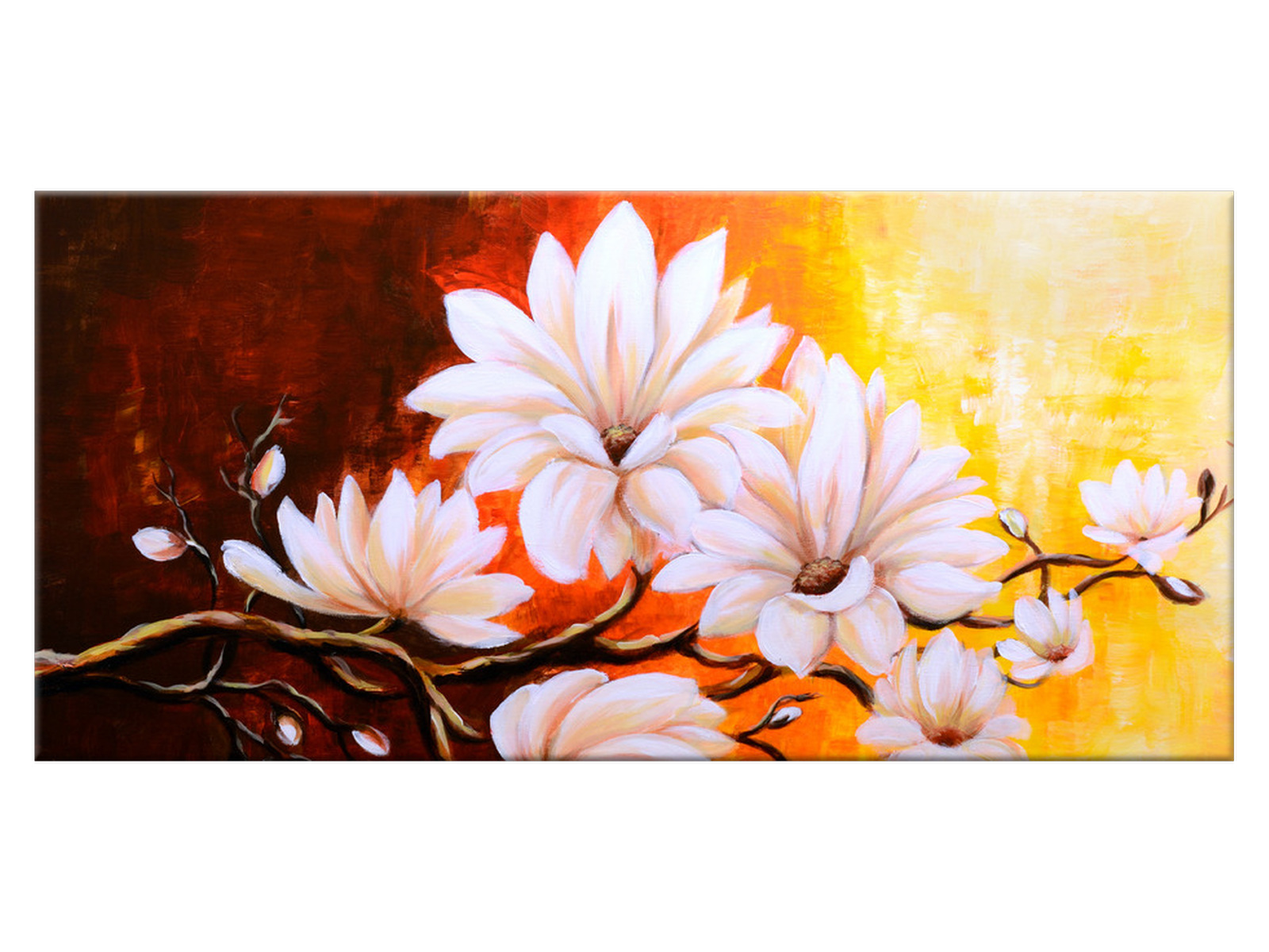 

Obraz na ścianę Kwiaty Magnolie w pełni 115x55