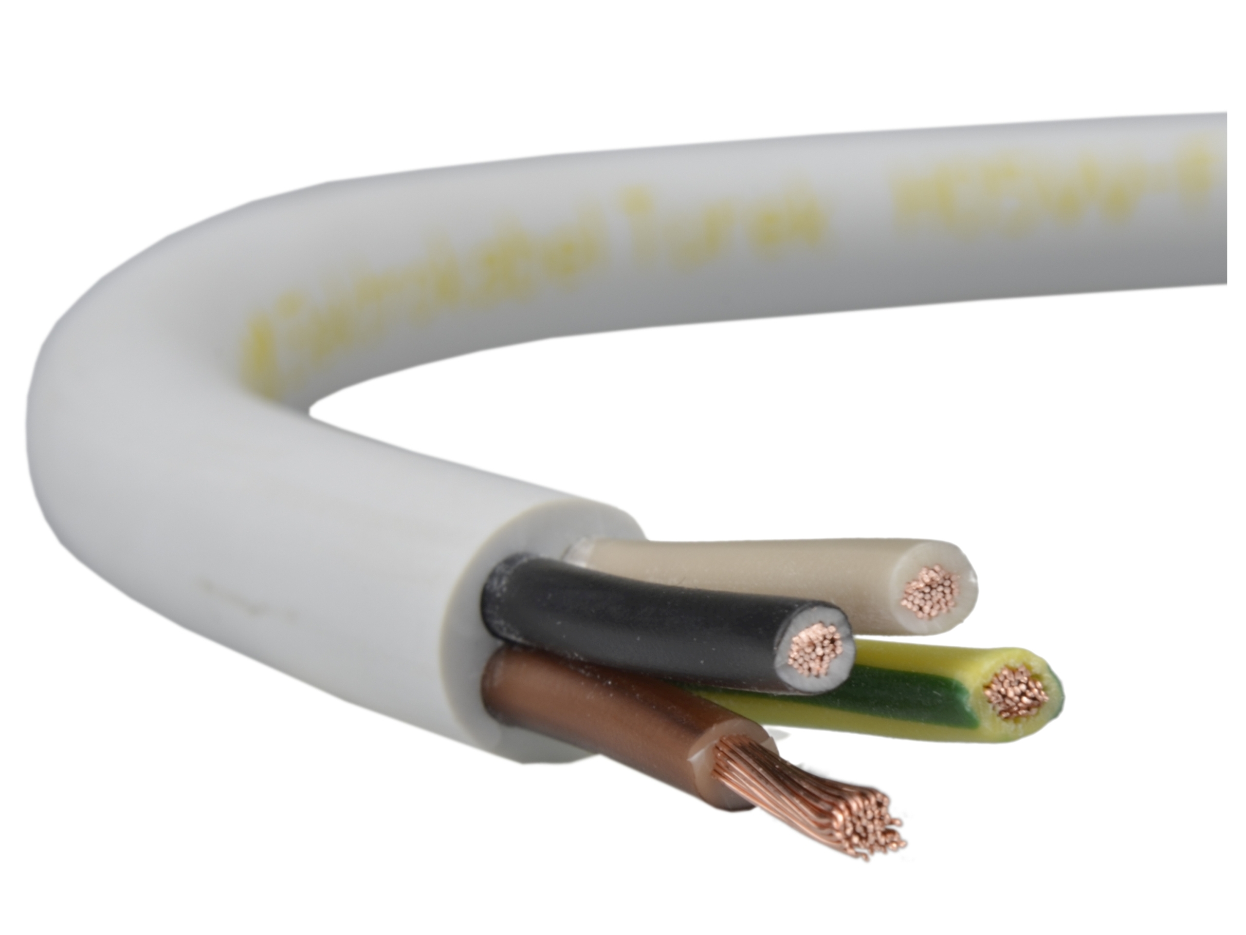 

Przewód kabel prądowy linka Owy 4x0,75 500V biały