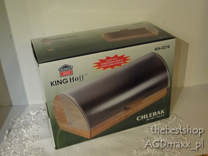 CHLEBAK pojemnik na pieczywo BAMBUS AKRYL KH-3216 EAN (GTIN) 5908287236158
