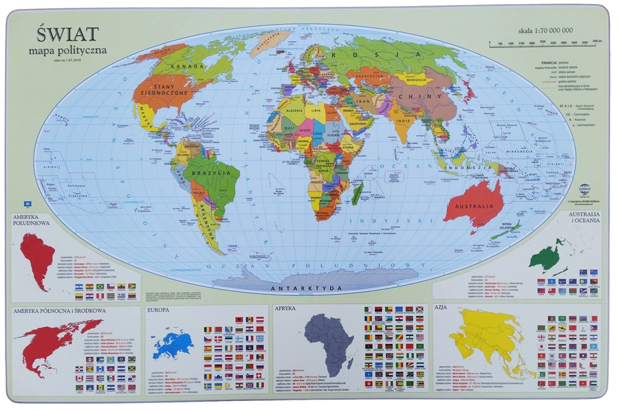 PODLOŽKA na stôl - mapa sveta - ZA DARČEK *** | KúpSiTo.sk - Tovar z Poľska