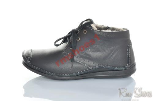 Daniel 836/b półbuty męskie ocieplane black 41