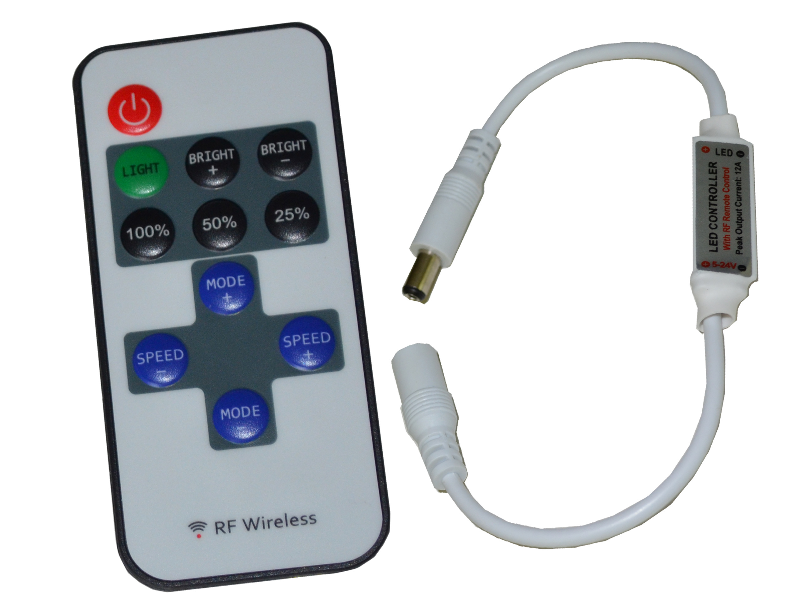 

Sterownik Ściemniacz Radio DC12V Do Taśma Led Mono