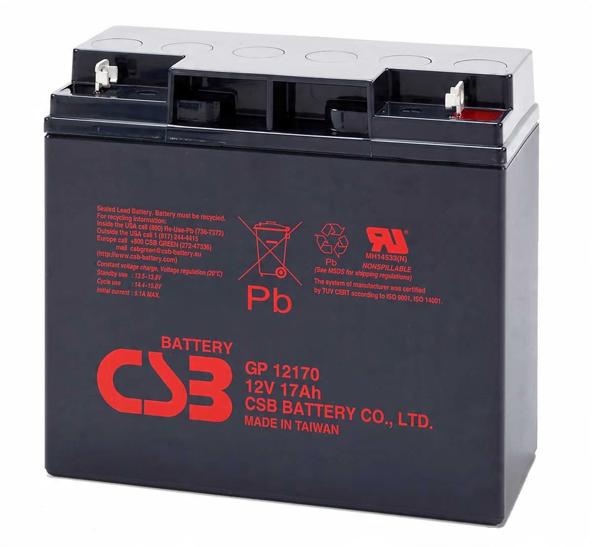 

Żelowy akumulator Csb GP12170 12V 17Ah Ups Apc