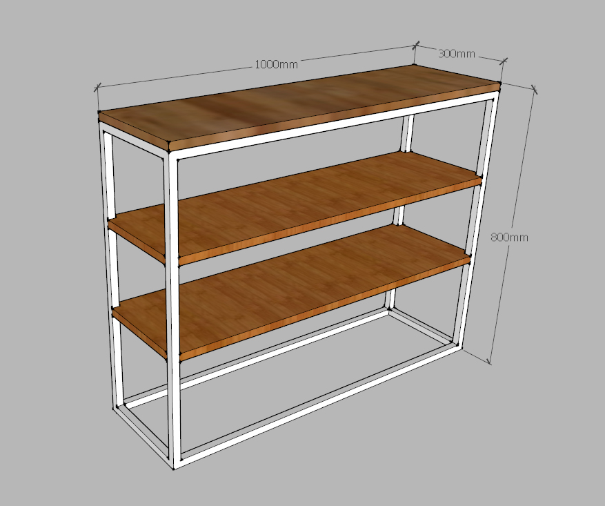 Konsola Loft Industrial nowoczesny styl! Na wymiar Głębokość mebla 30 cm